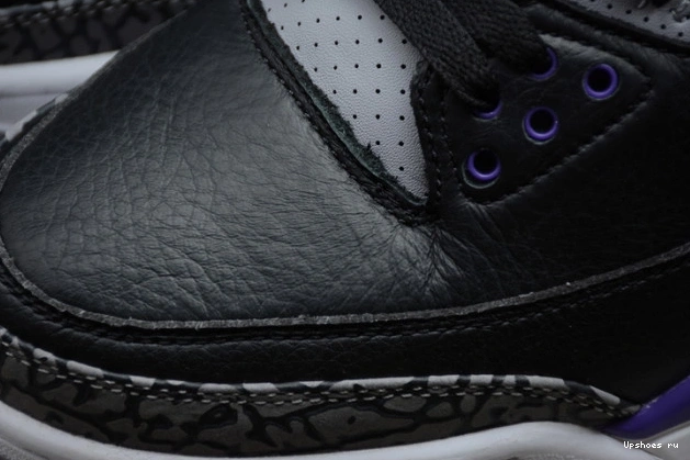 Black CT8532-050 3 Purple Air Jordan Court Retro 0226